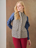 Plaid Quilted Puffer Vest