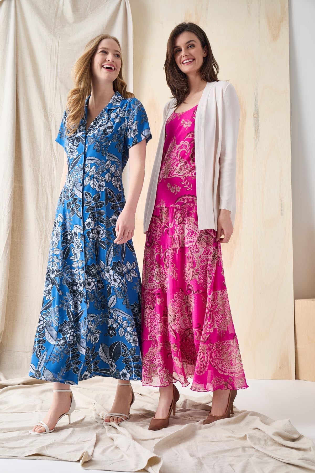 Scoop Neck Tiered Maxi Dress