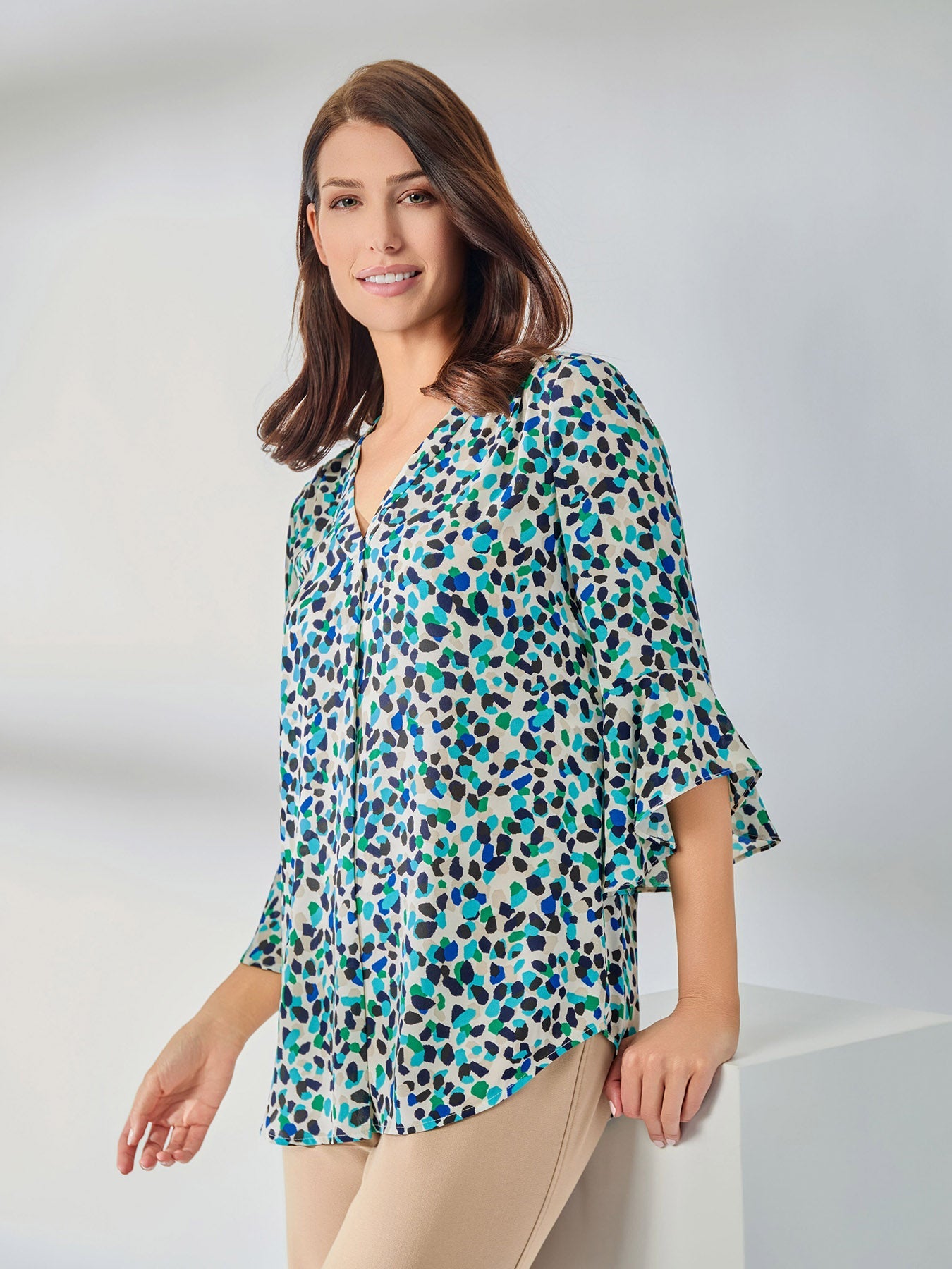 Flutter Sleeve Blouse