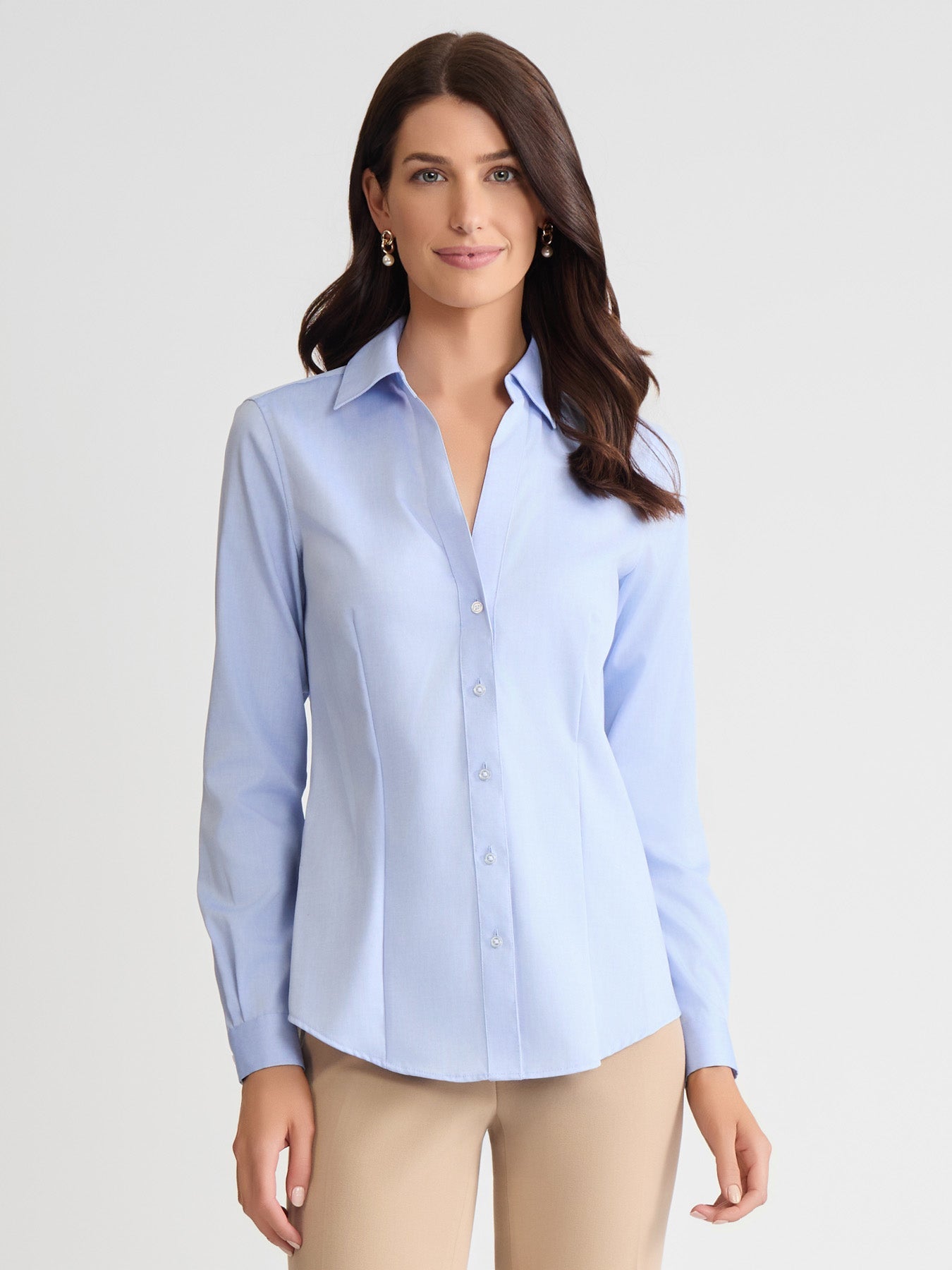 Easy-Care Button-Up Shirt