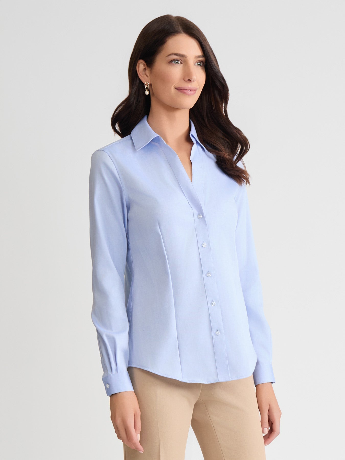 Easy-Care Button-Up Shirt