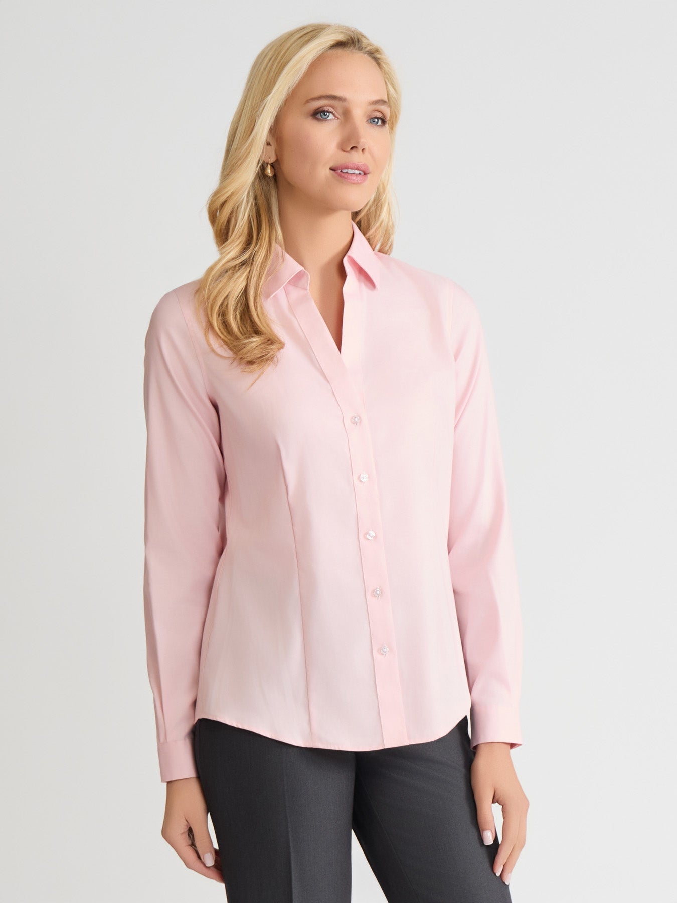Easy-Care Button-Up Shirt