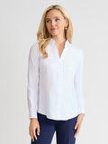 Petite Easy-Care Button-Up Shirt