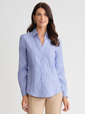 Striped Easy-Care Button-Up Shirt