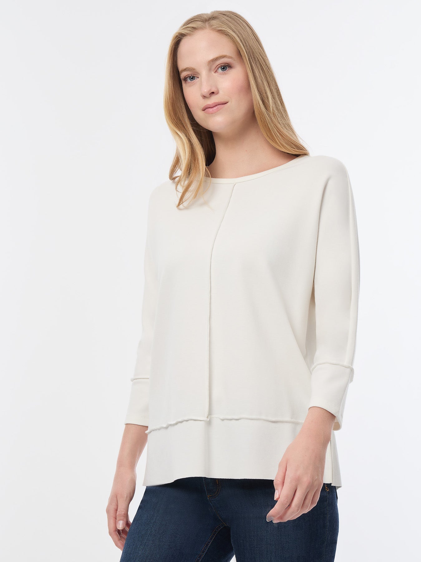 Petite Seam Detail Dolman Tunic, Serenity Knit