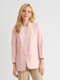 Notch Collar Rolled Cuff Bi-Stretch Blazer