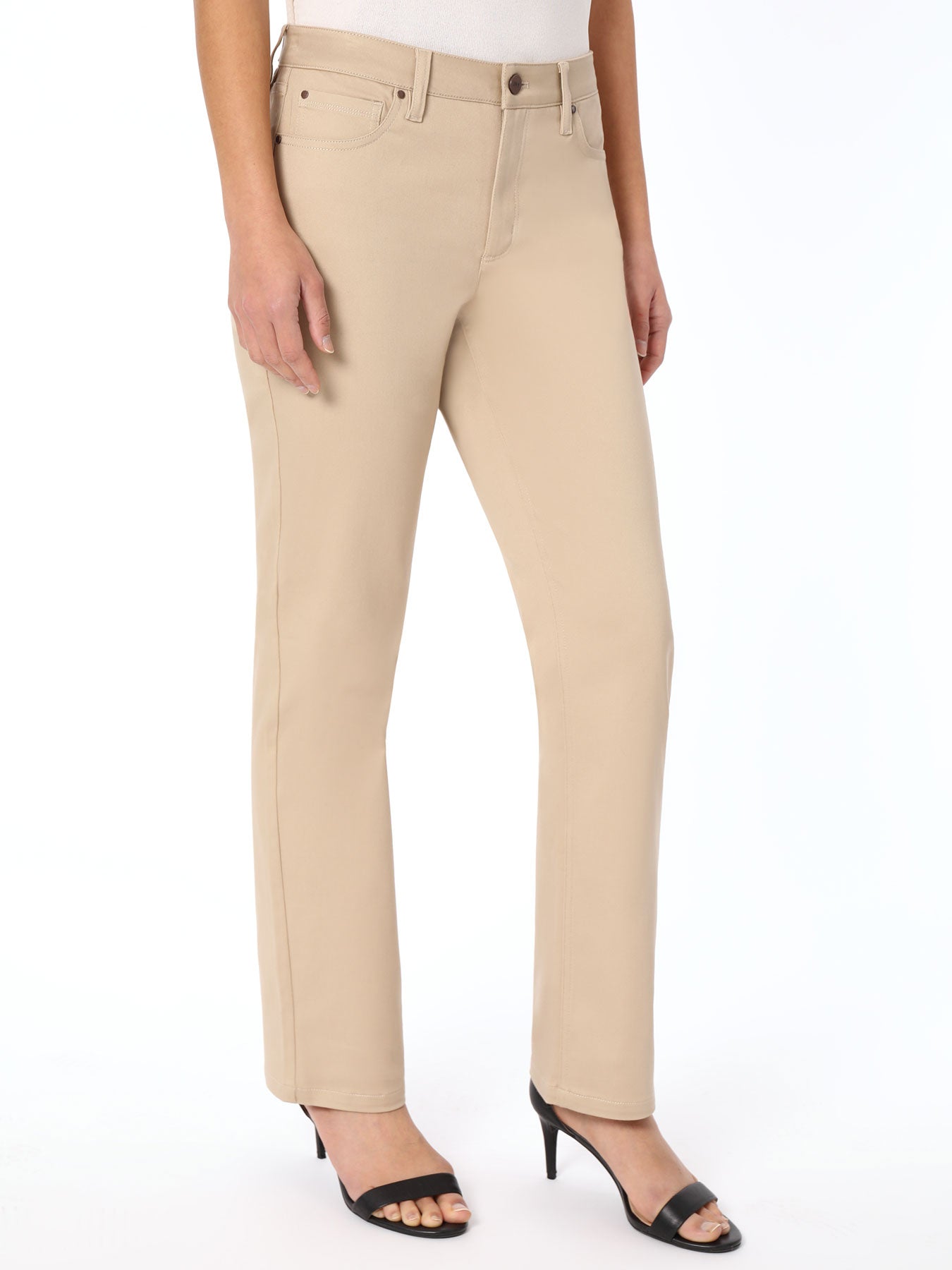 Petite Lexington Straight Leg Jeans, Jones Khaki