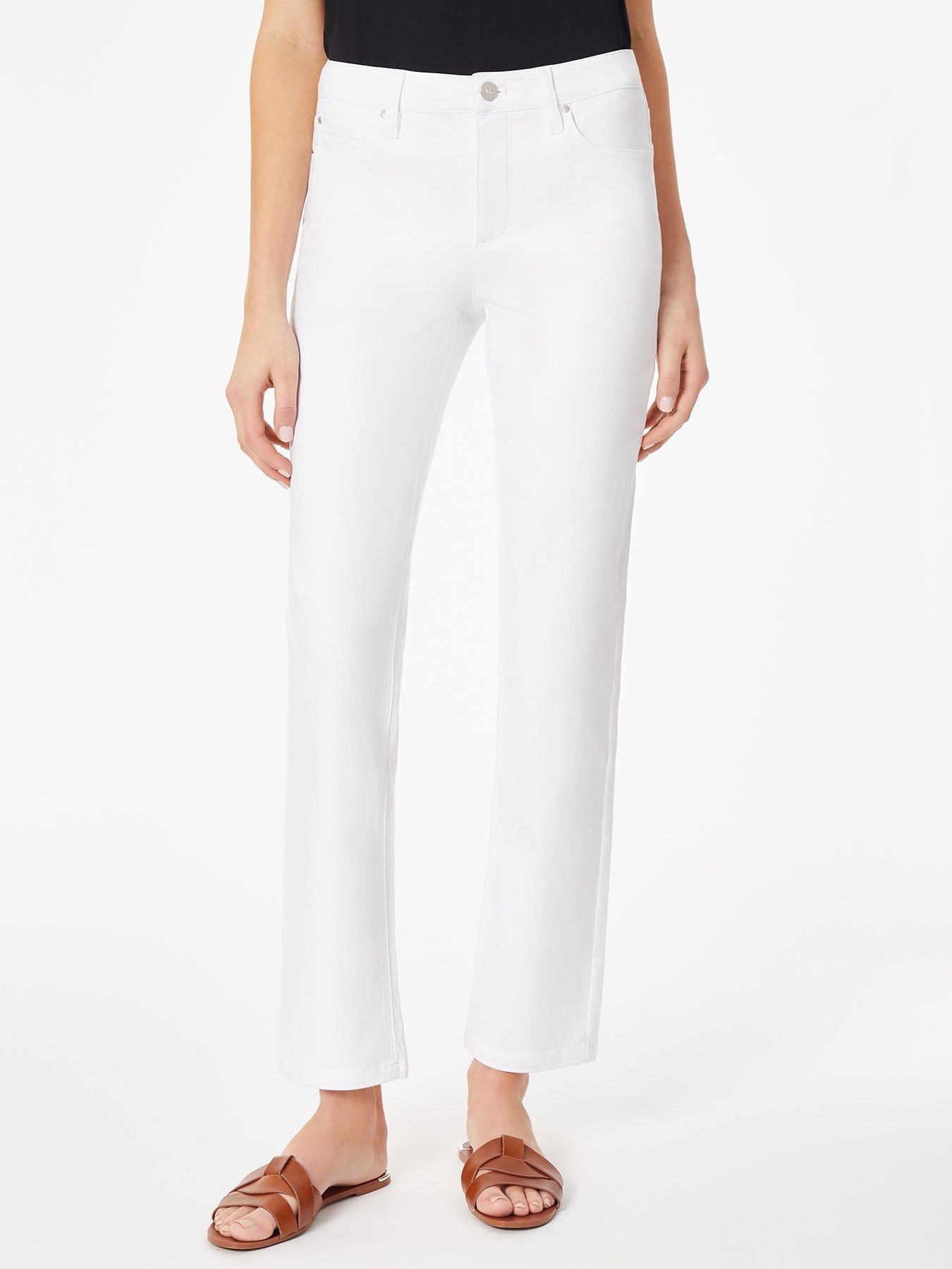 Plus Lexington Straight Leg Jeans, Soft White