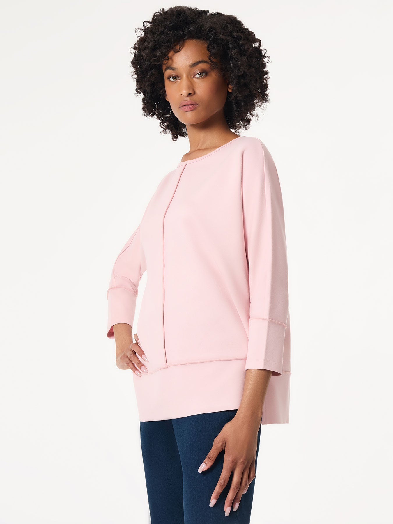 Petite Seam Detail Dolman Tunic
