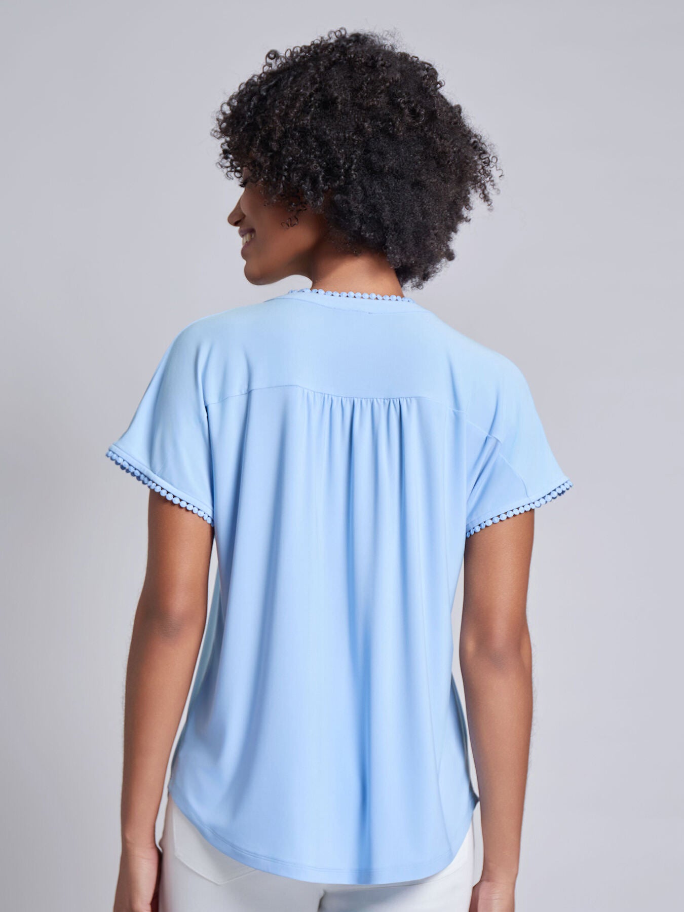 Split Neck Top