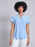 Split Neck Top