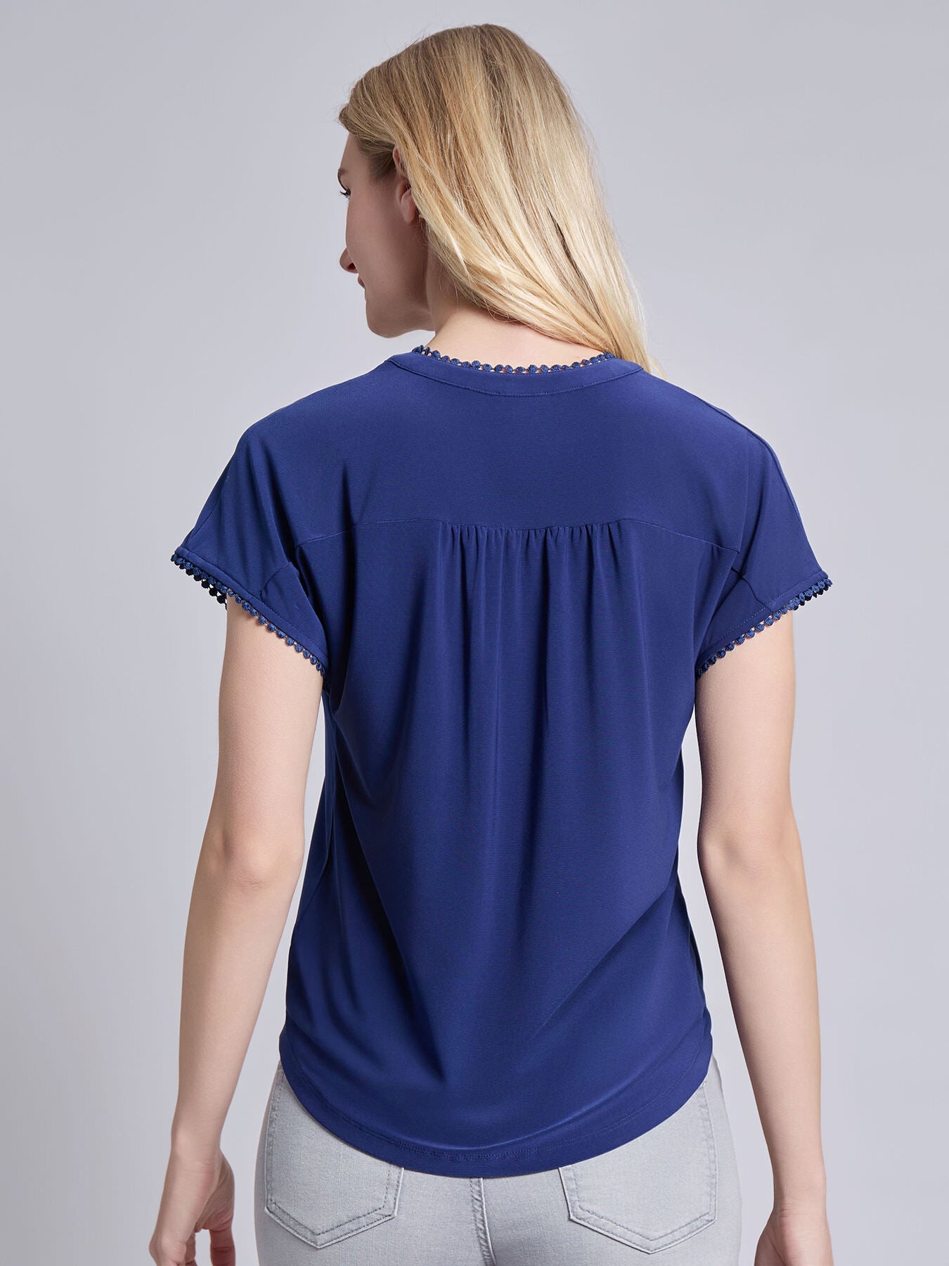 Split Neck Top