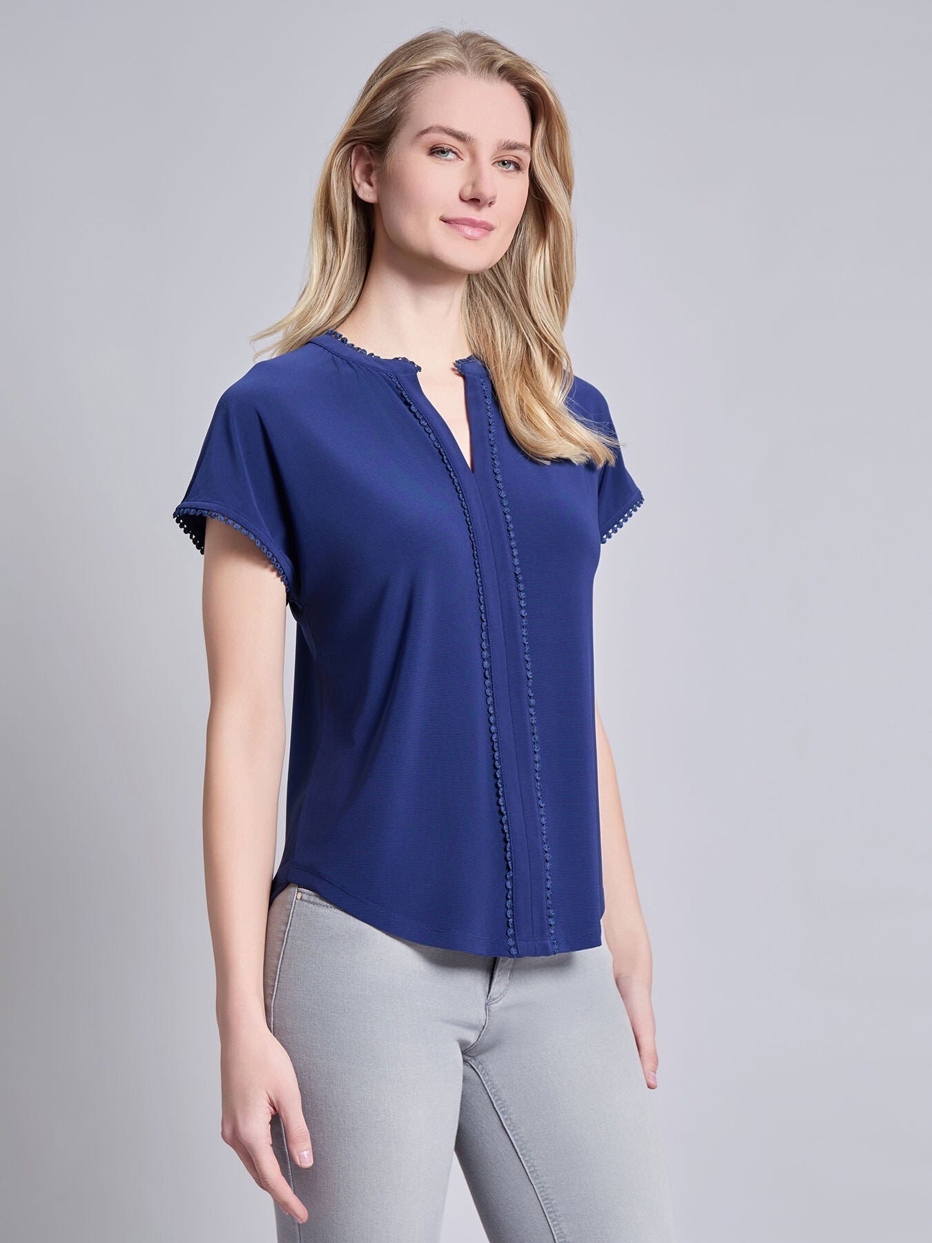 Split Neck Top