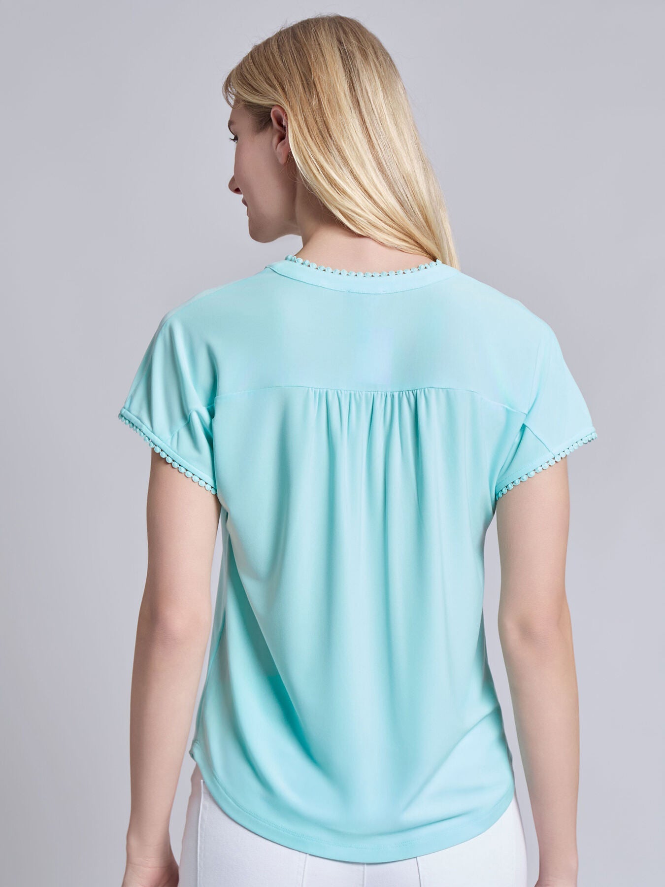 Split Neck Top