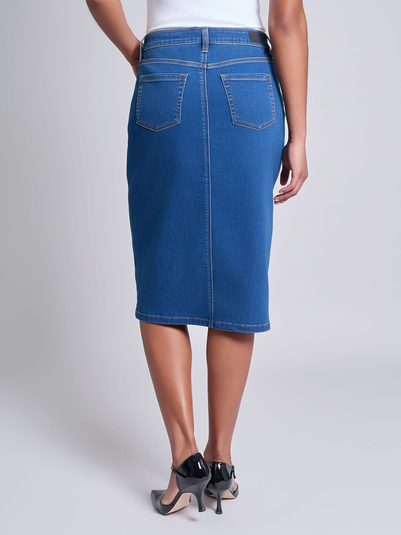 Petite Pencil Skirt, City Denim