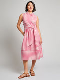 Petite Shannon Sleeveless Midi Shirt Dress, Stretch Cotton Blend