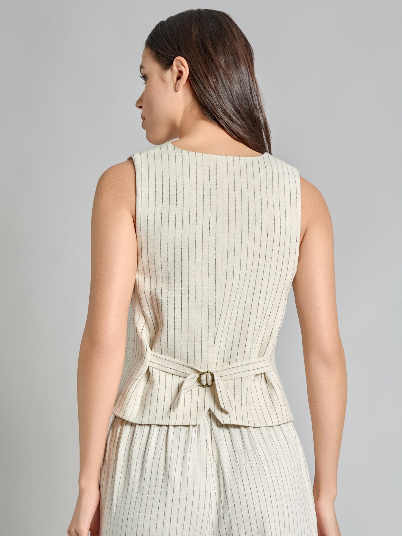 Pinstripe Vest, Viscose Blend