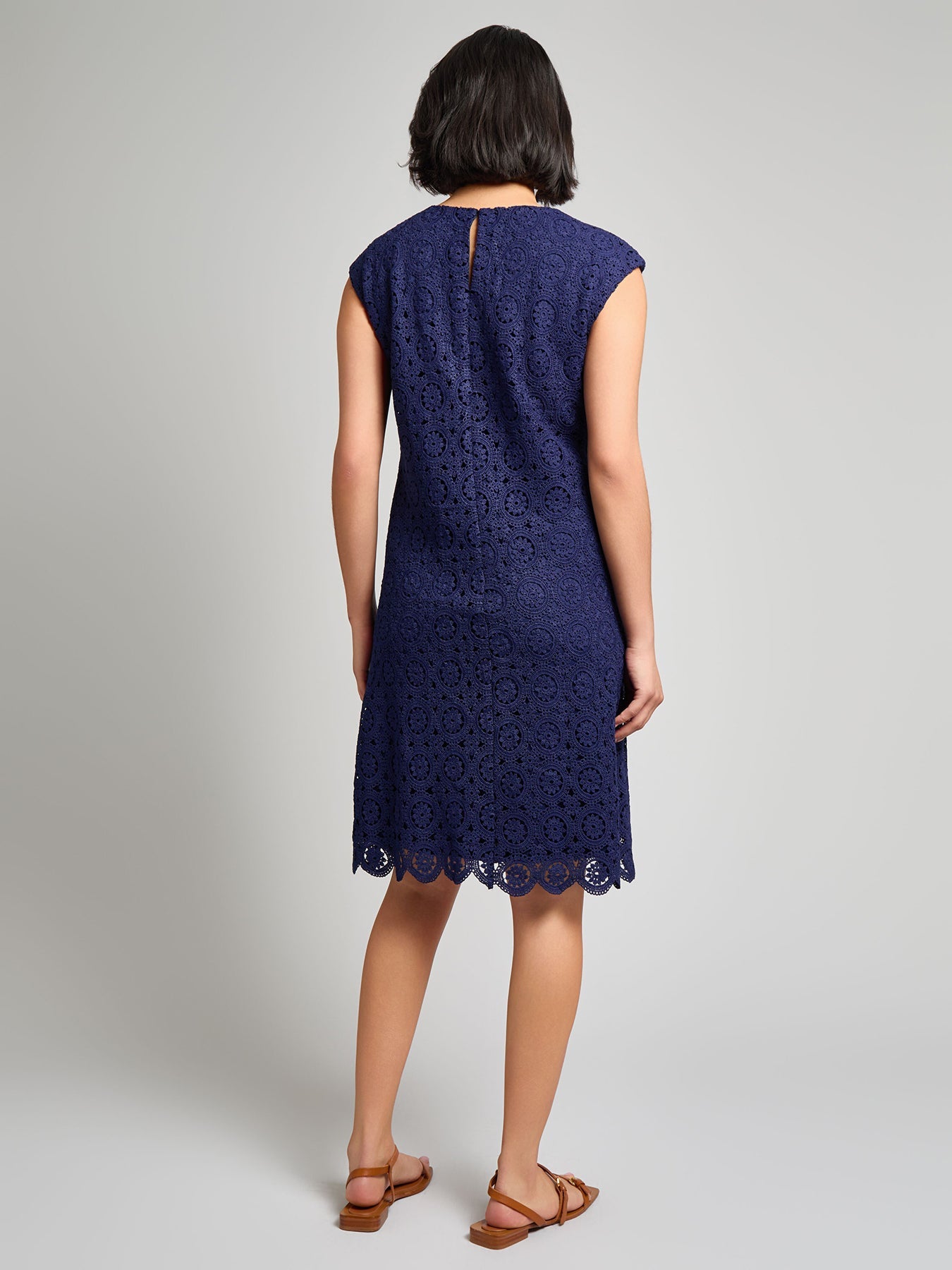 Cap Sleeve Lace Sheath Dress