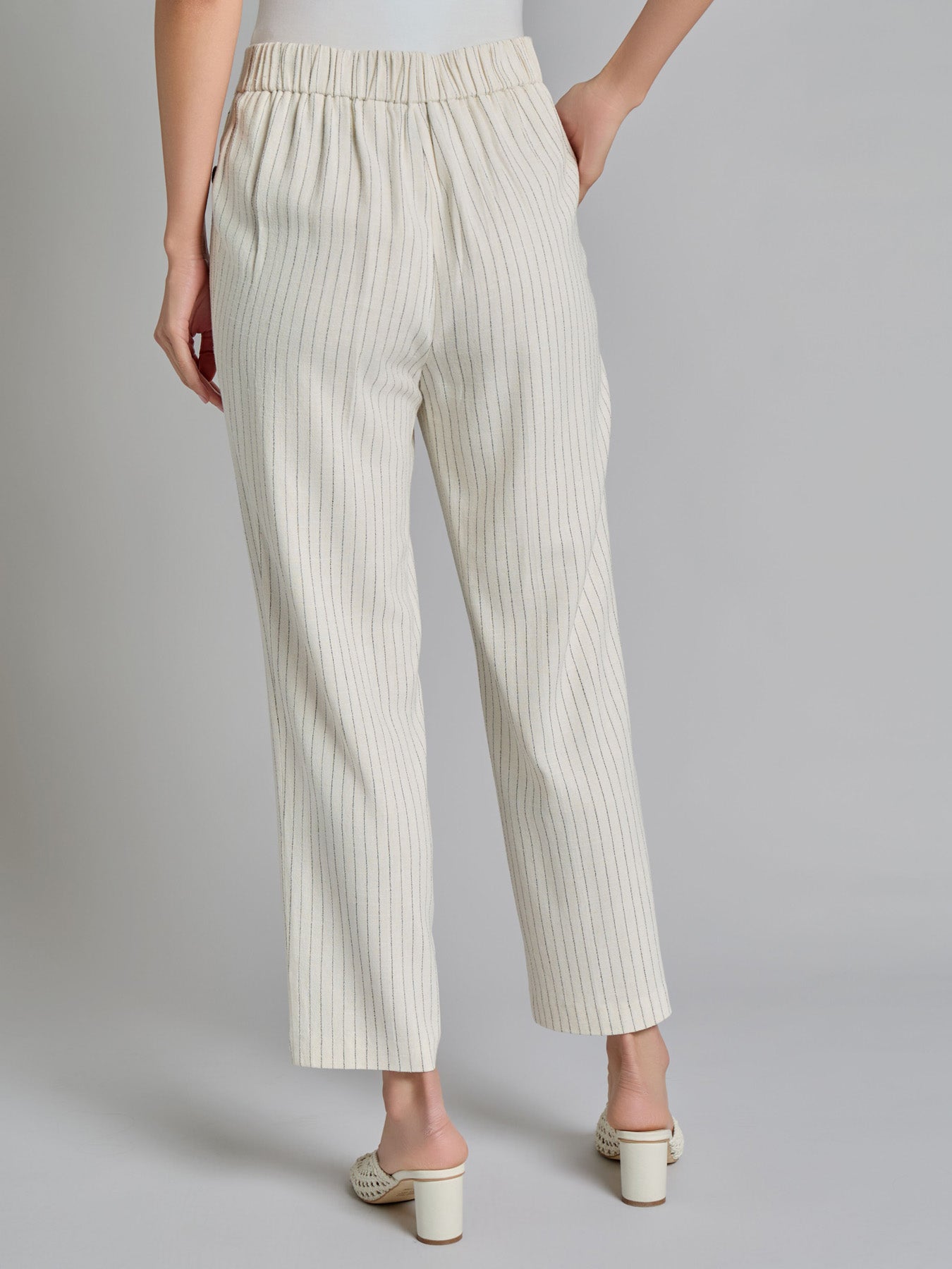 Pinstripe Trouser, Viscose Blend