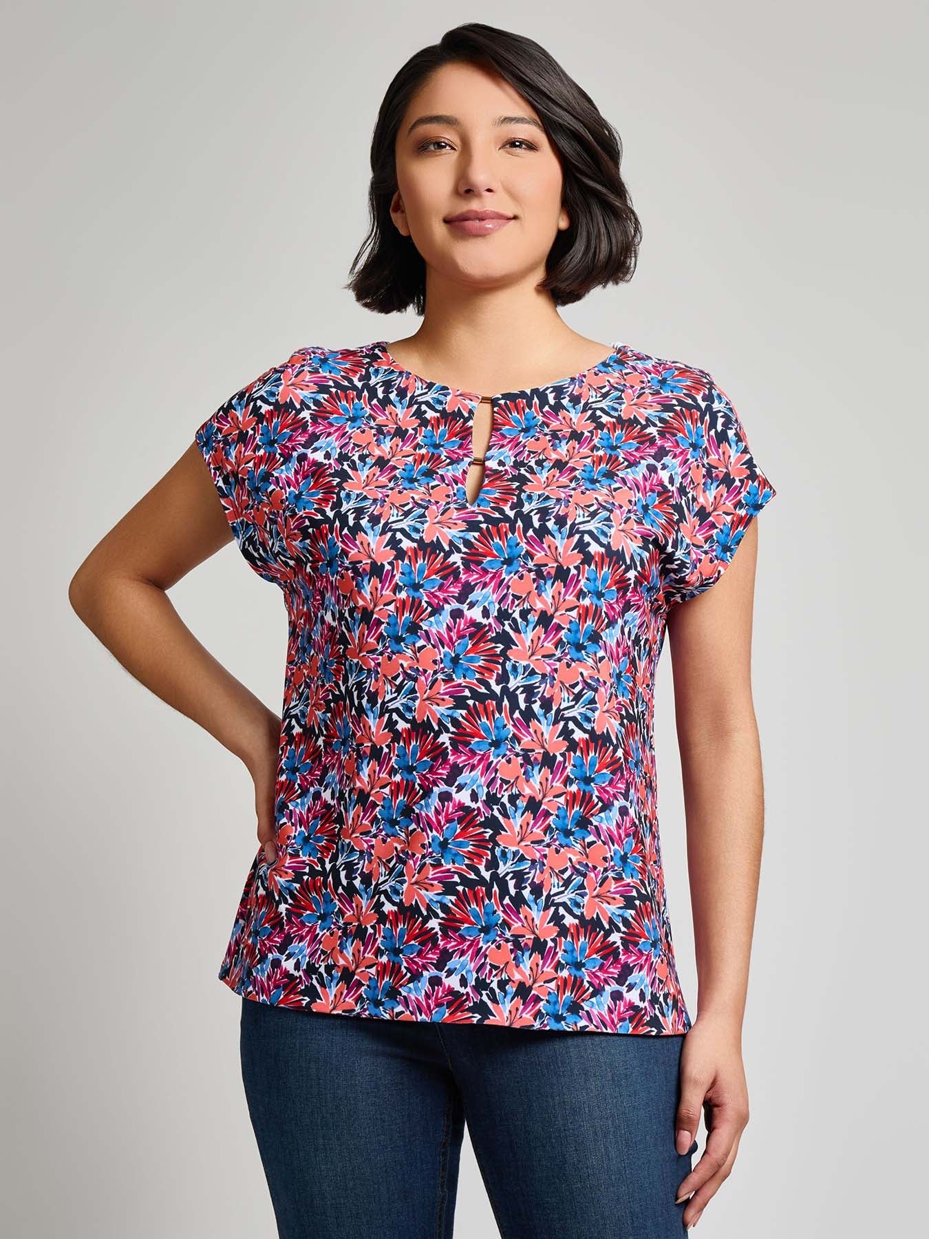Extended Shoulder Pullover Top
