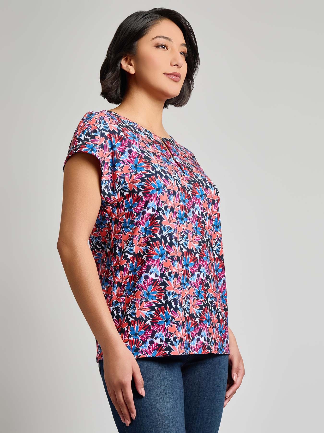 Extended Shoulder Pullover Top