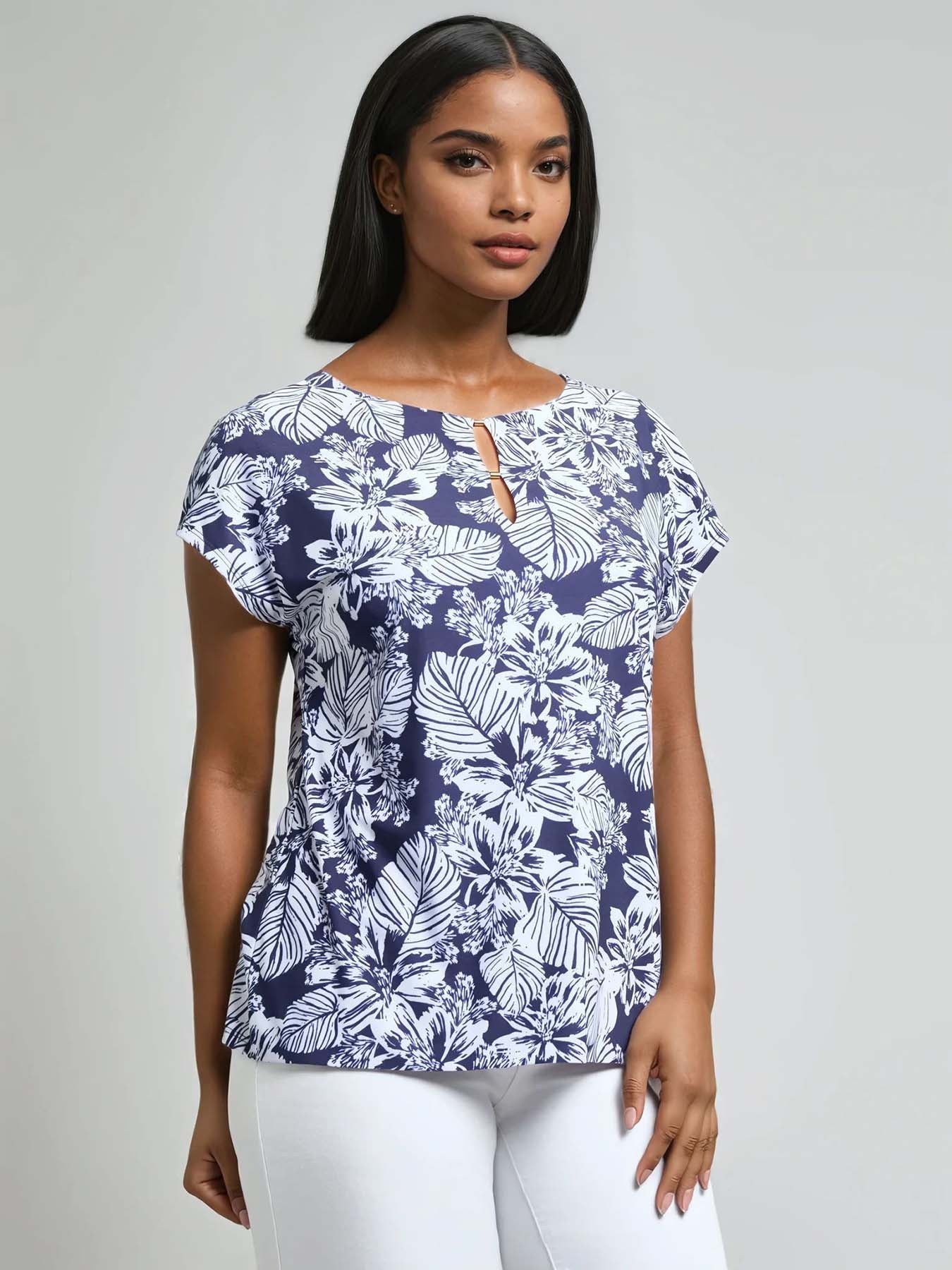 Extended Shoulder Pullover Top