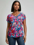 V-Neck Seam Detail Tee