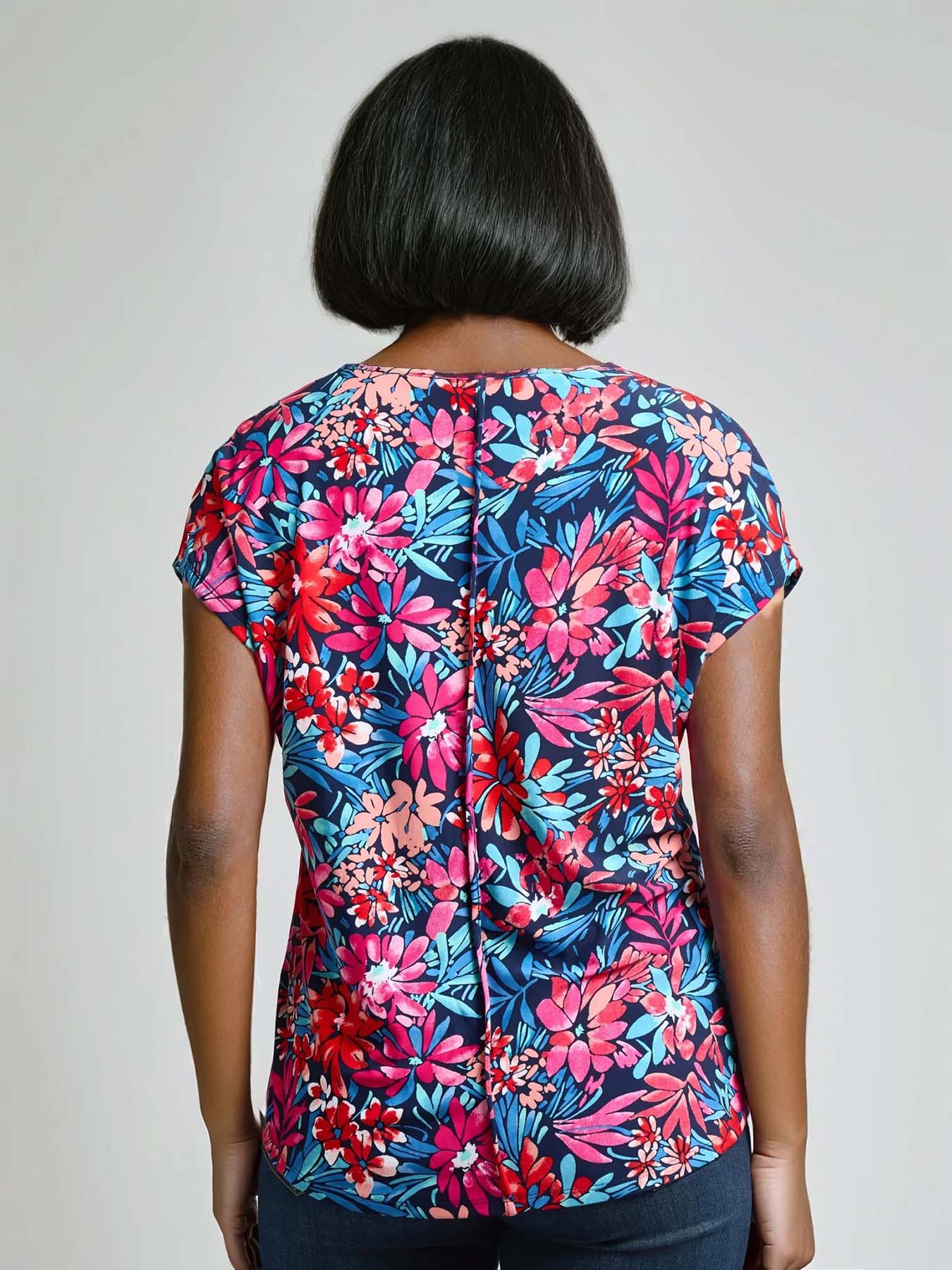 V-Neck Seam Detail Tee