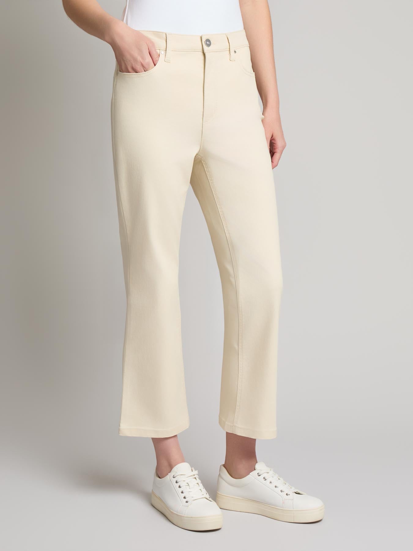 Petite Lexington Cropped Kick Flare Jeans
