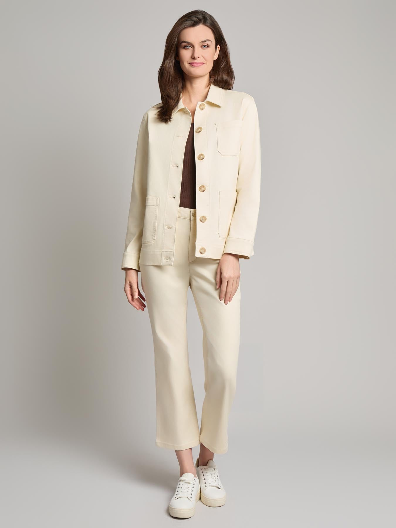 Petite Patch Pocket Jacket, City Denim
