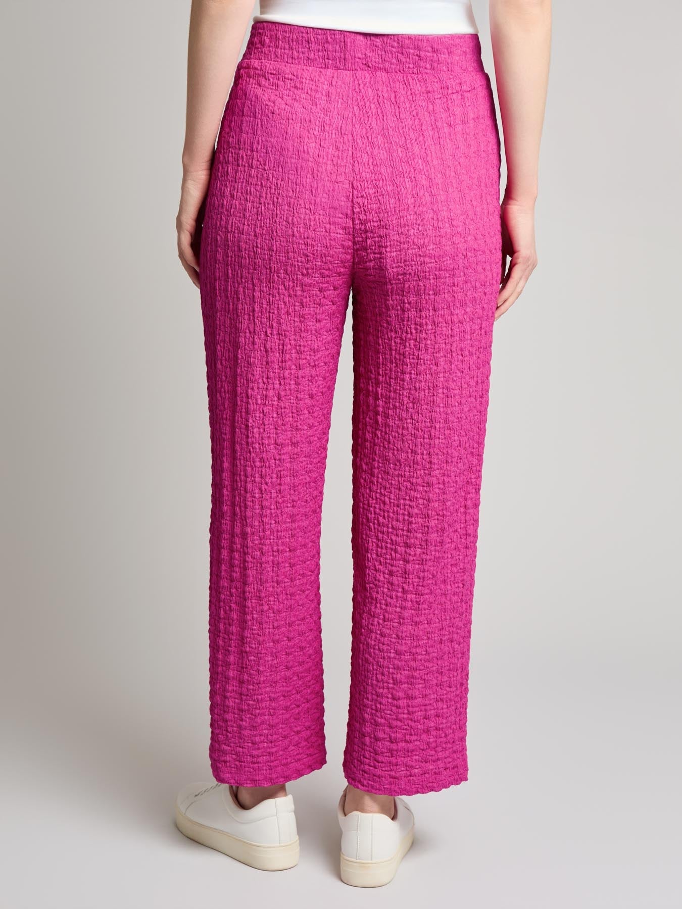 Pull-On Wide Leg Cropped Pant