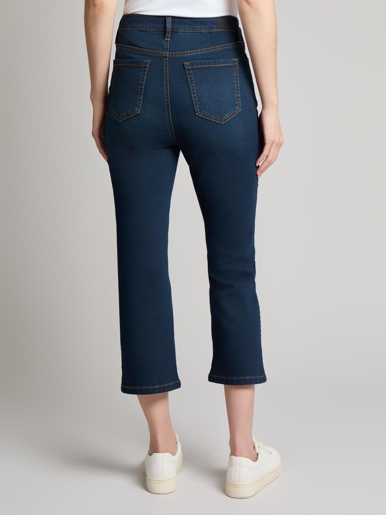 Petite Lexington High Rise Cropped Kick Flare Jeans