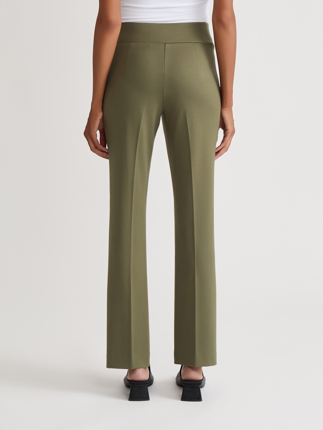 Plus Pull-On Pintuck Trouser, Serenity Knit