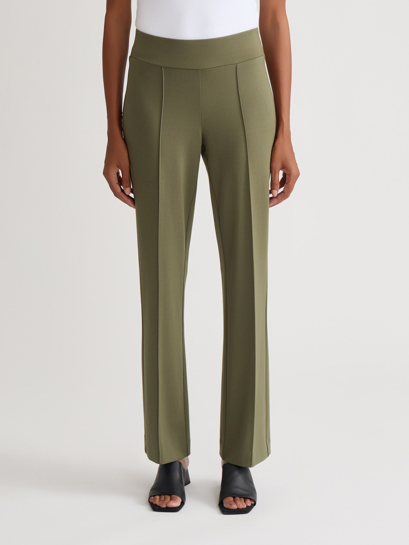 Pull-On Pintuck Trouser, Serenity Knit