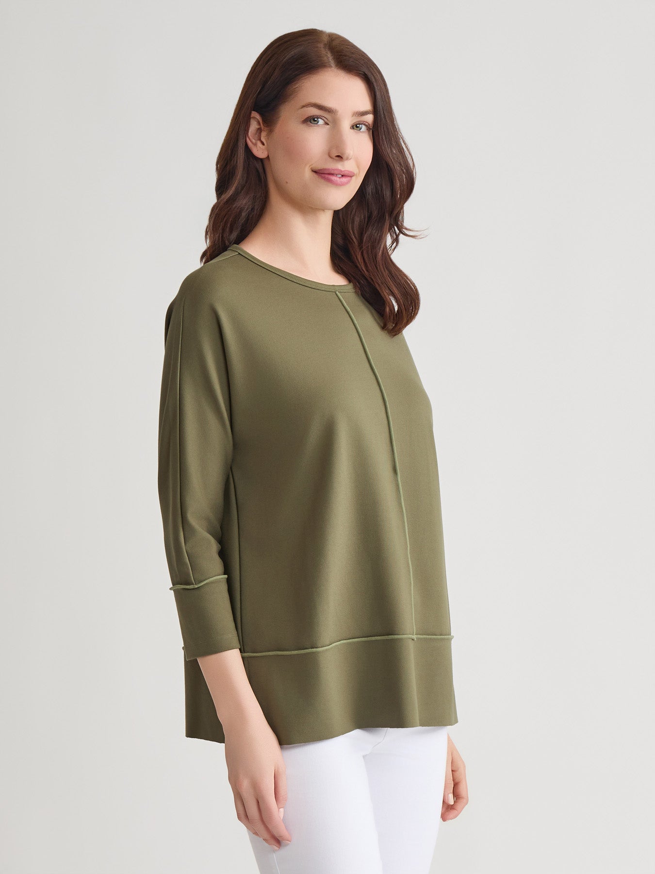 Plus Seam Detail Dolman Tunic, Serenity Knit