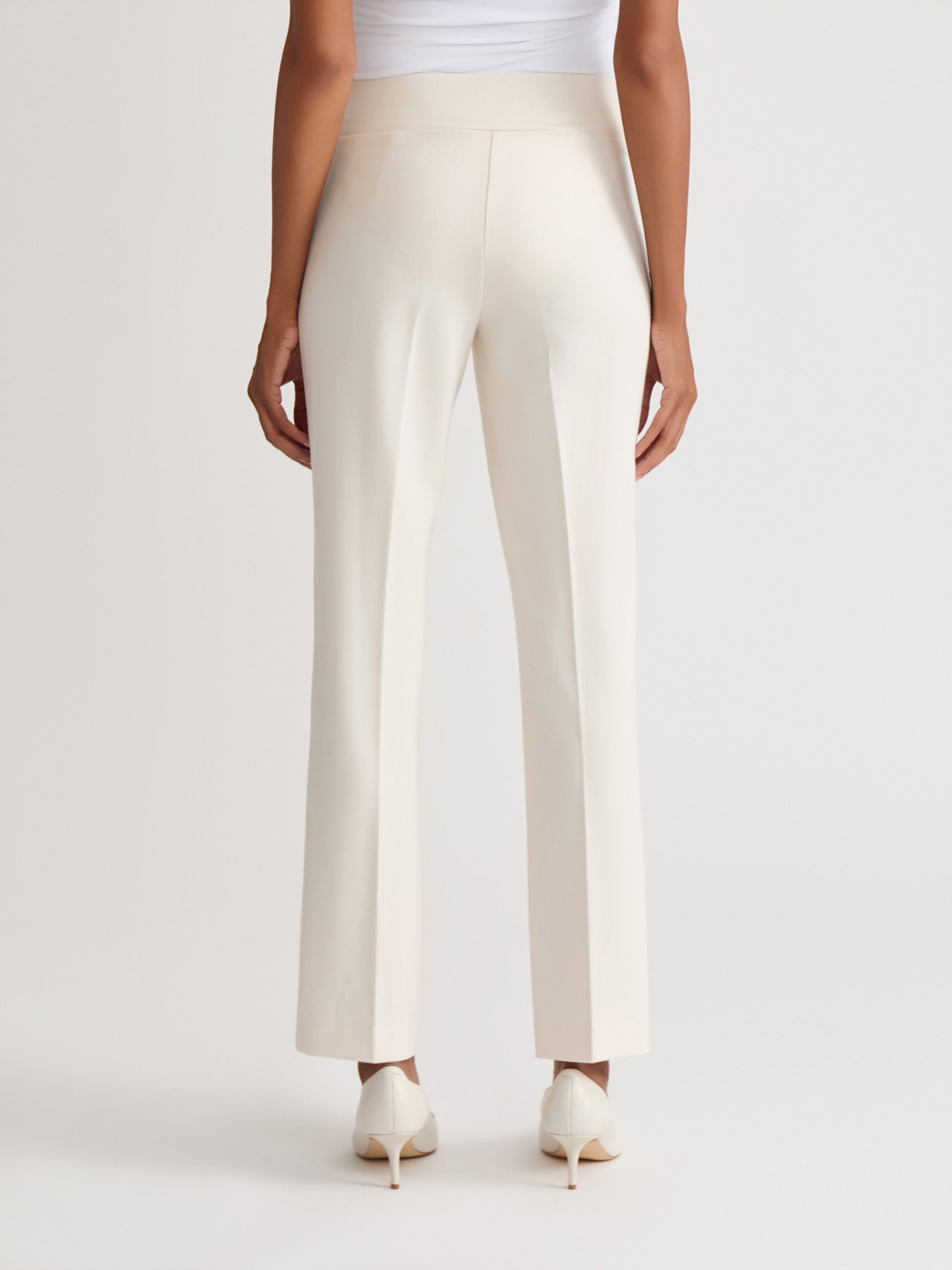 Pull-On Pintuck Trouser, Serenity Knit