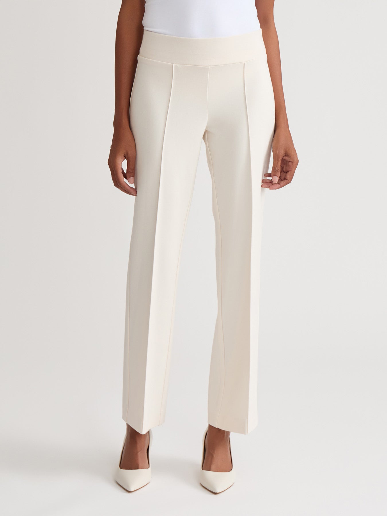 Pull-On Pintuck Trouser, Serenity Knit
