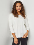 Petite Seam Detail Dolman Tunic, Serenity Knit