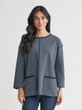 Plus Binding Edge Top, Serenity Knit