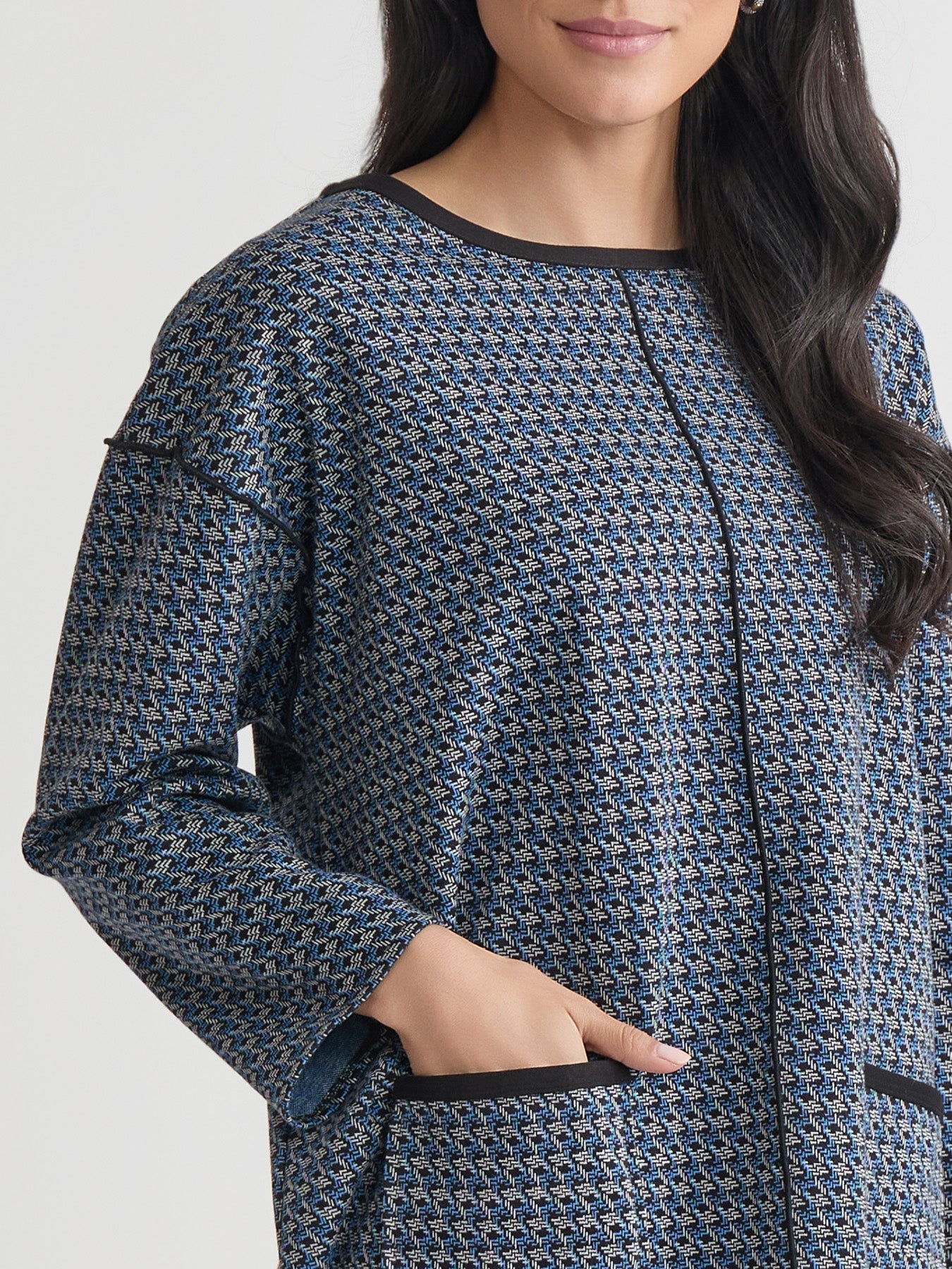 Plus Binding Edge Top, Serenity Knit