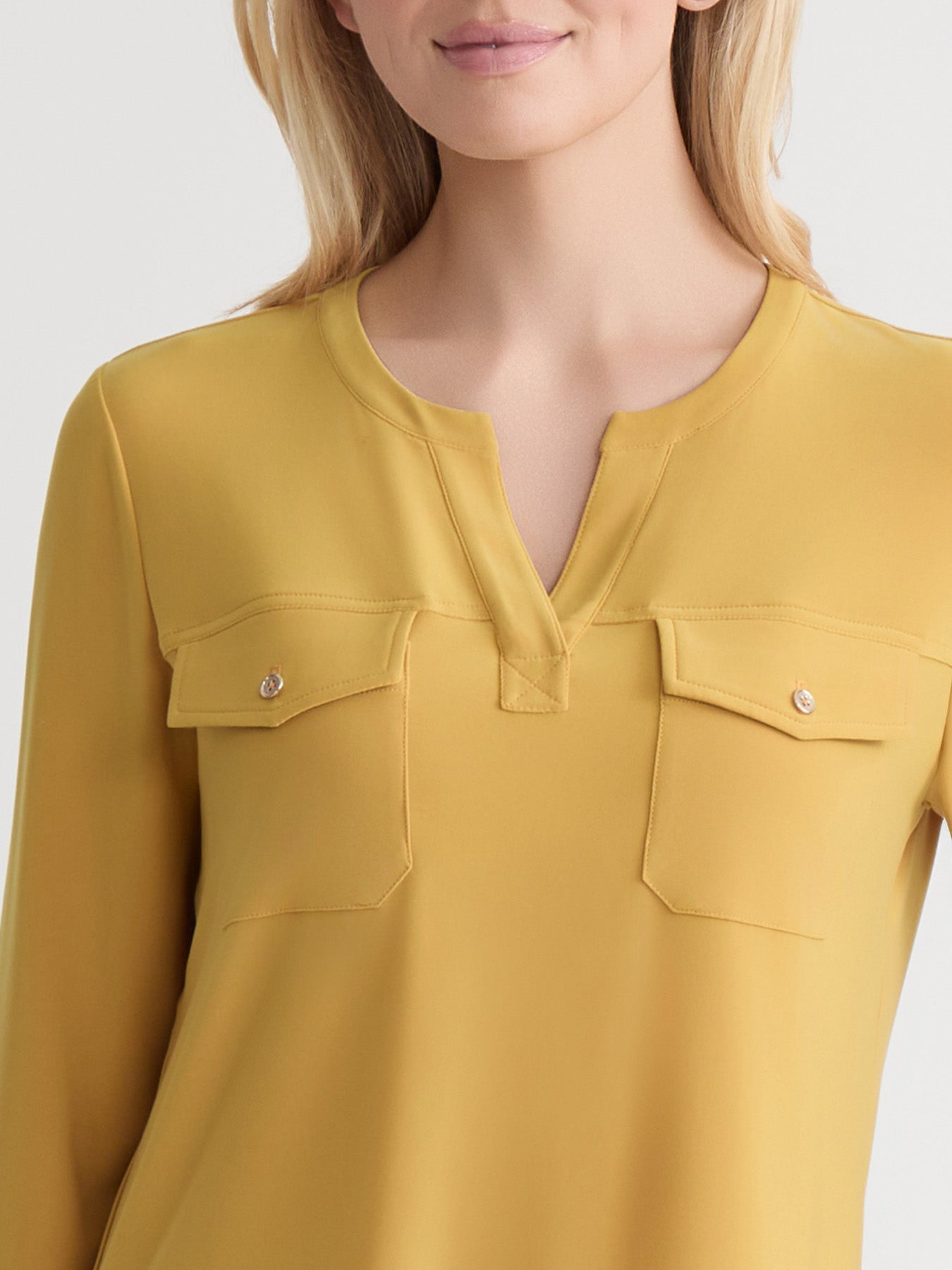 Quarter Sleeve Top, Solid Everyday Knit