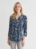 Quarter Sleeve Top, Printed Everyday Knit