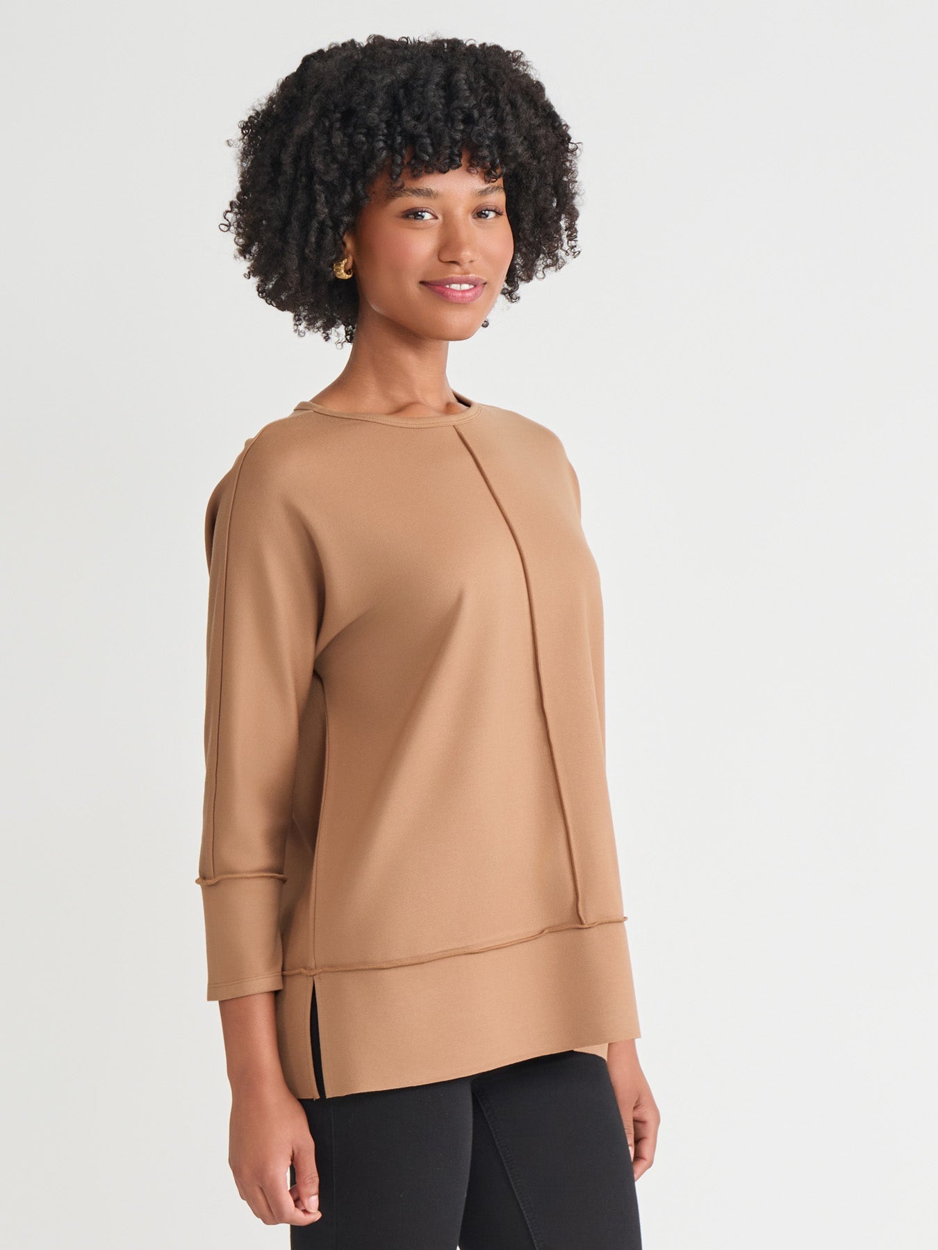 Seam Detail Dolman Tunic, Serenity Knit