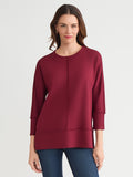 Plus Seam Detail Dolman Tunic, Serenity Knit