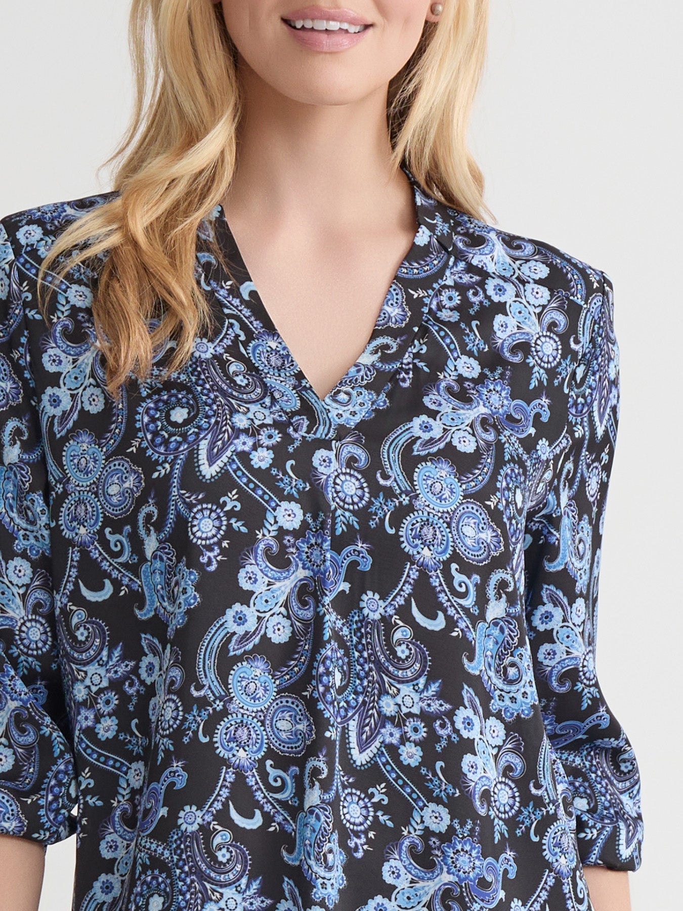 Kelly Blouse, Satin Twill