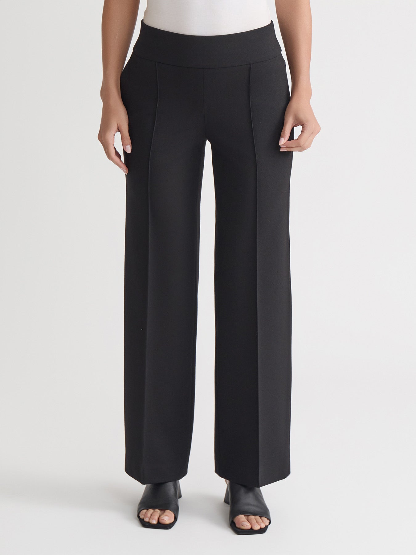 Pull On Pintuck Wide Leg, Modern Compression