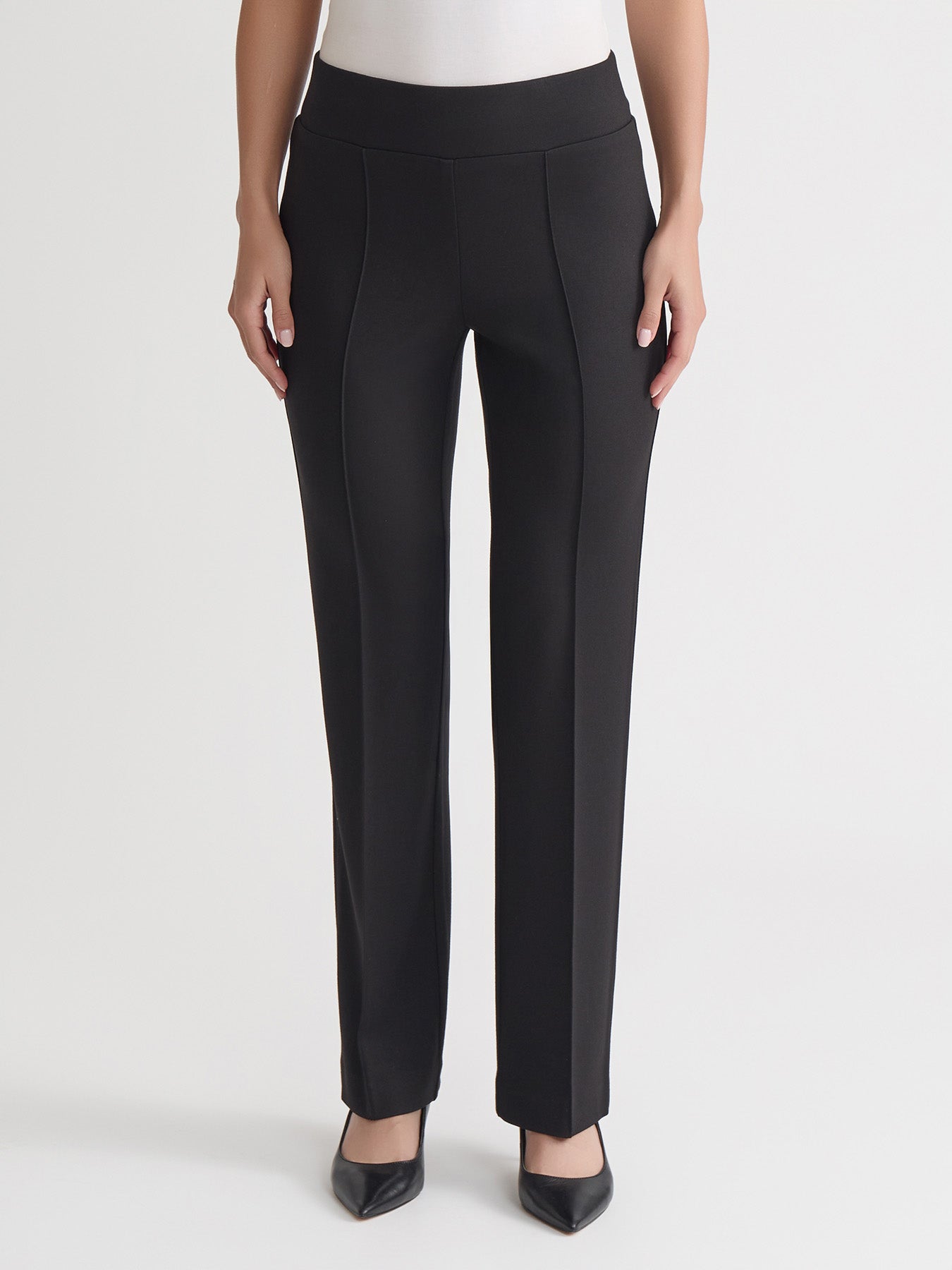 Plus Pull On Pintuck Trouser, Serenity Knit