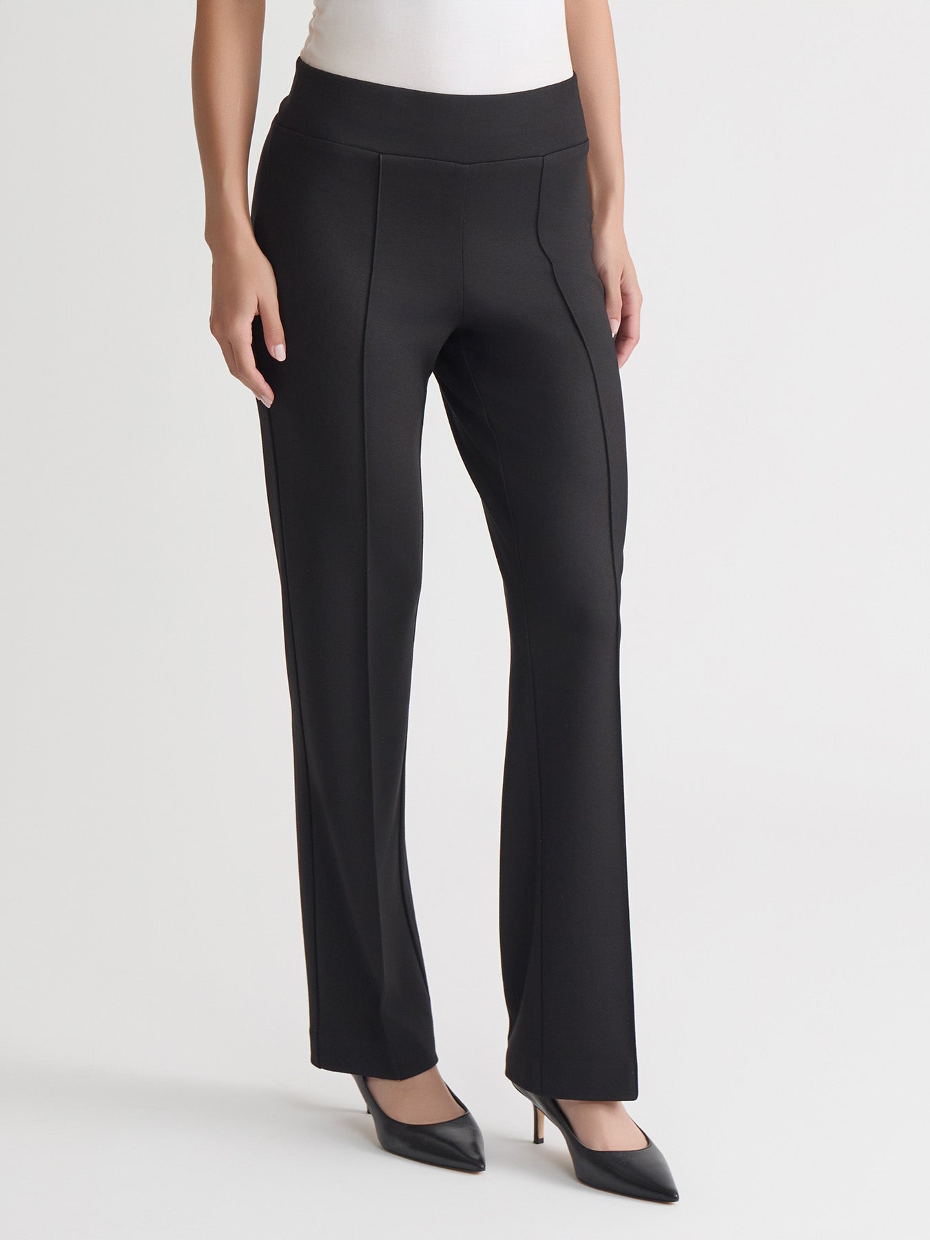 Plus Pull On Pintuck Trouser, Serenity Knit