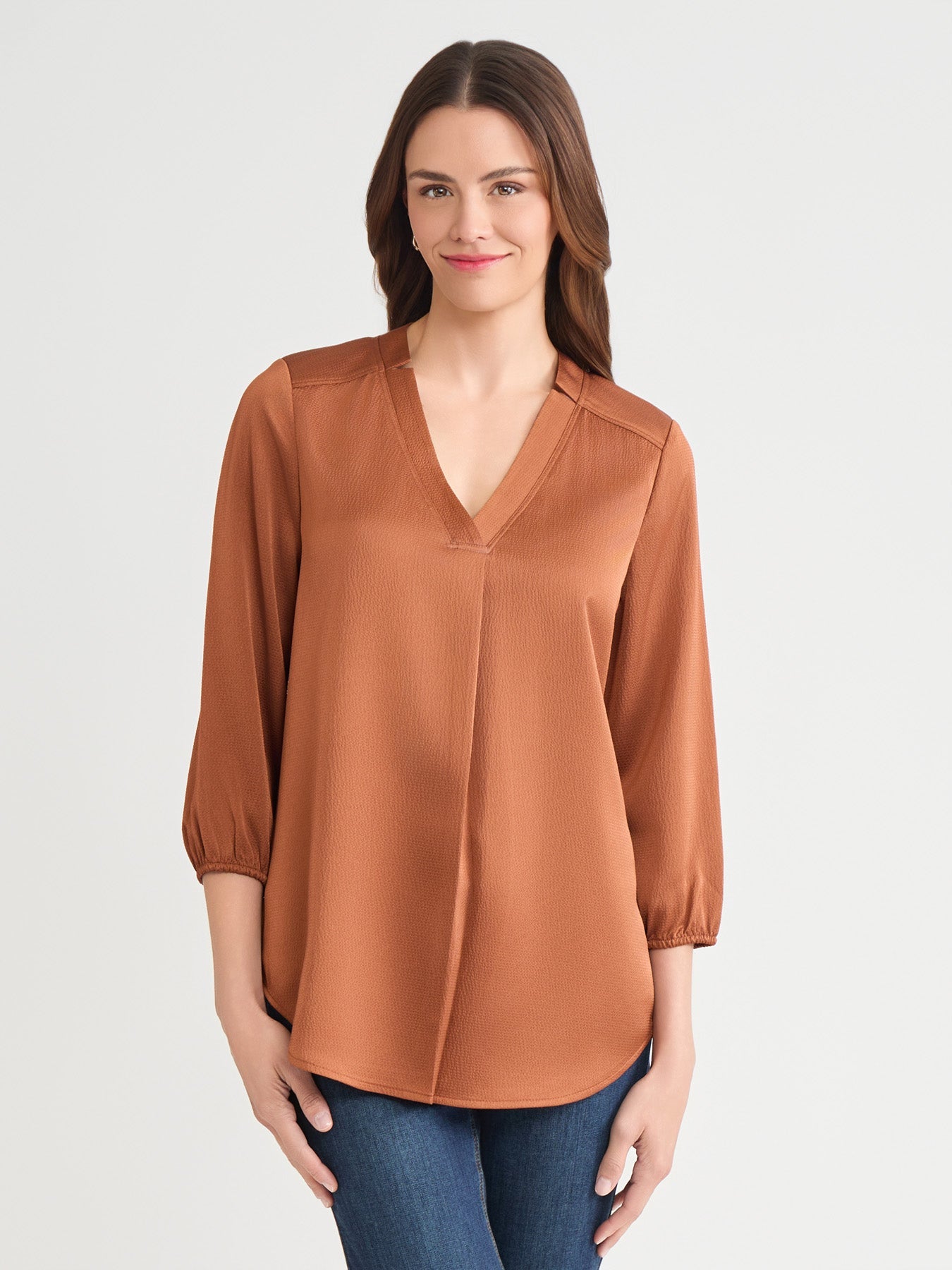 Kelly Blouse, Hammered Satin