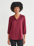 Plus Kelly Blouse, Hammered Satin